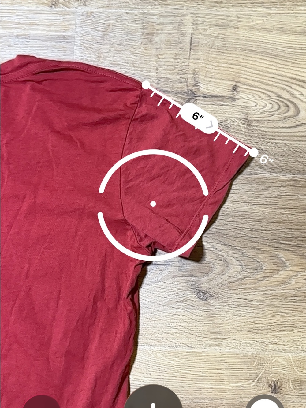 perfectwhitetee 100% Cotton Red V-Neck Short Sleeve Tee Small - Picture 7 of 7